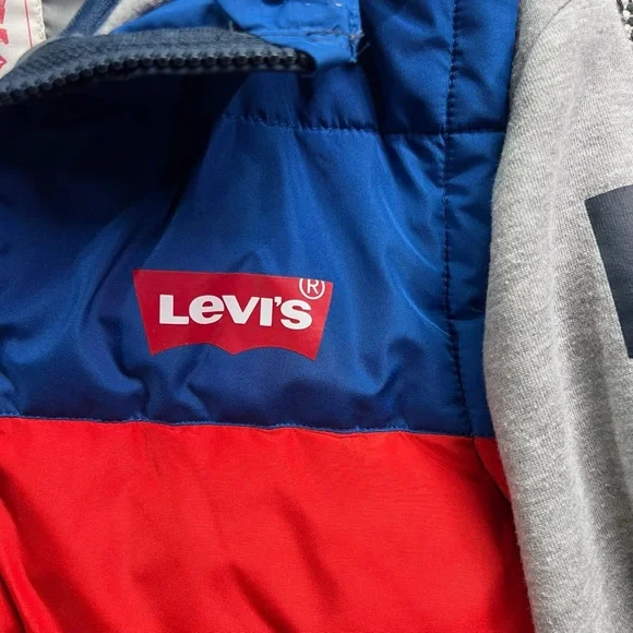 Levi’s Jacket Puffer Coat Youth Boys 12-13 Years Old Retro Style - Picture 4 of 12